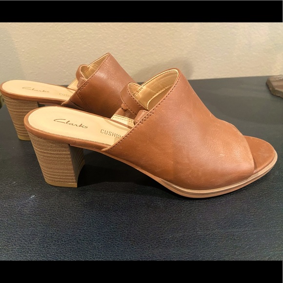 Clarks leather sling backs - Picture 1 of 4